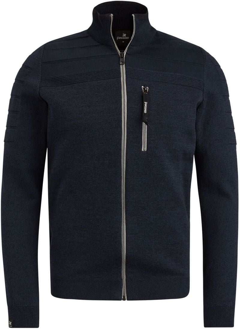 Vanguard Jacke Zipper Mouliné Navy - Größe XXL von Vanguard