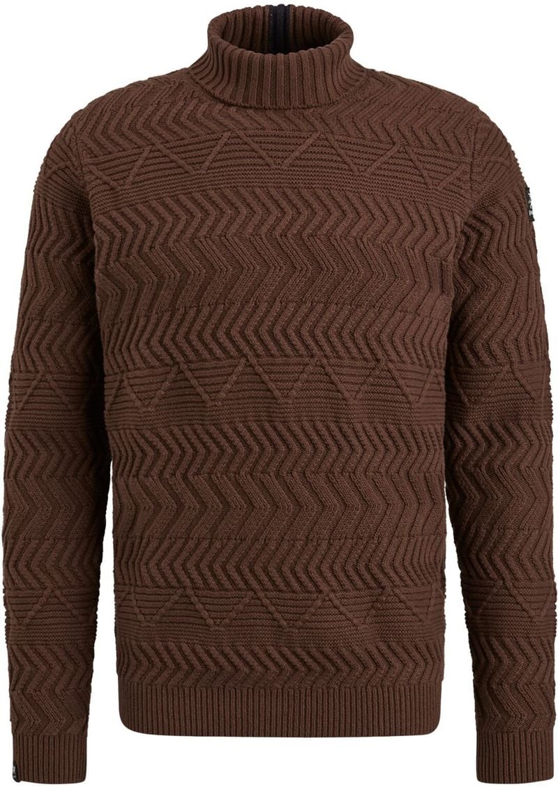 Vanguard Knitted Rollkragenpullover Braun - Größe 3XL von Vanguard