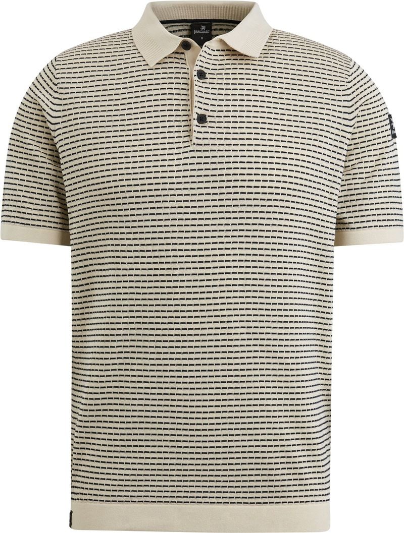 Vanguard Poloshirt Streifen Beige - Größe M von Vanguard