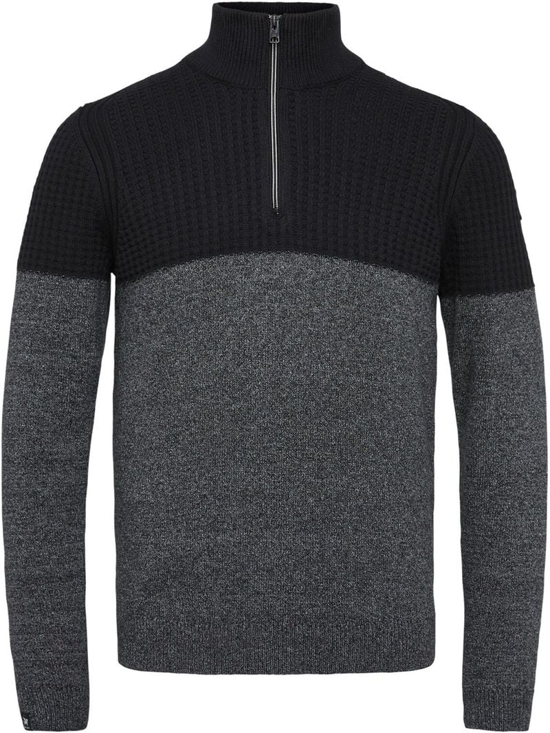 Vanguard Pullover Half Zip Schwarz Grau - Größe XL von Vanguard