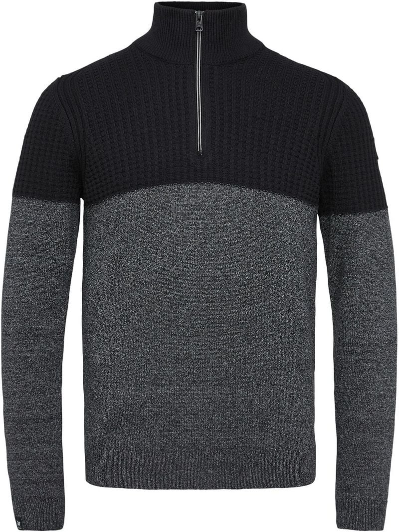 Vanguard Pullover Half Zip Schwarz Grau - Größe XXL von Vanguard