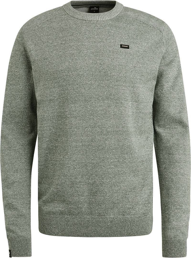 Vanguard Pullover Leinen Blend Melange Grün - Größe XL von Vanguard