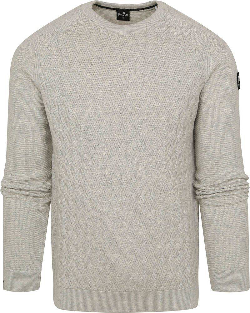 Vanguard Pullover Struktur Grau - Größe XXL von Vanguard
