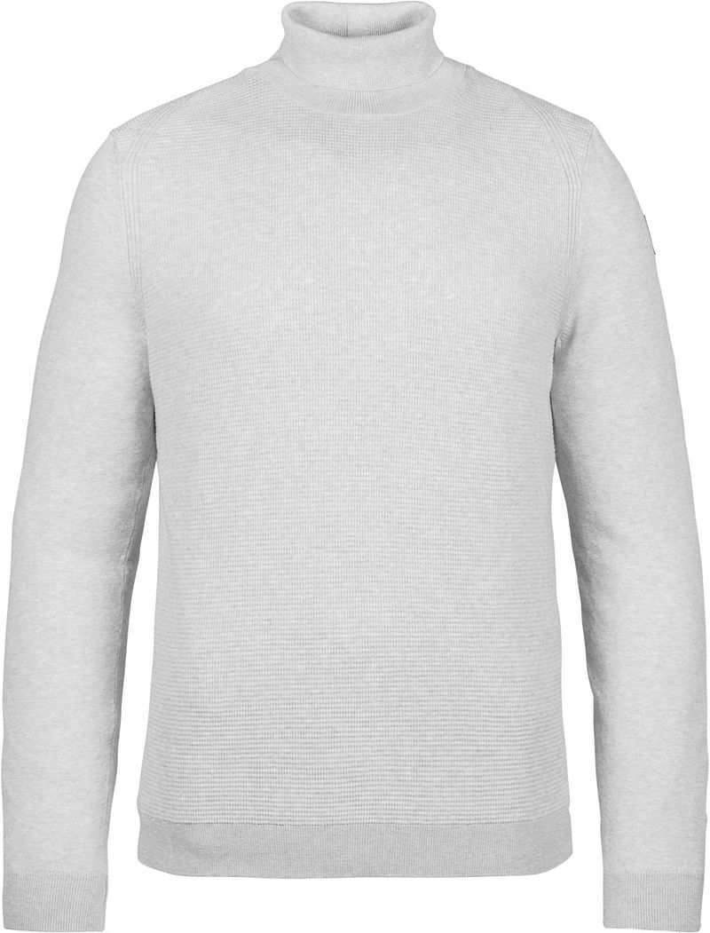 Vanguard Rollkragenpullover Rippenmuster Grau - Größe 3XL von Vanguard