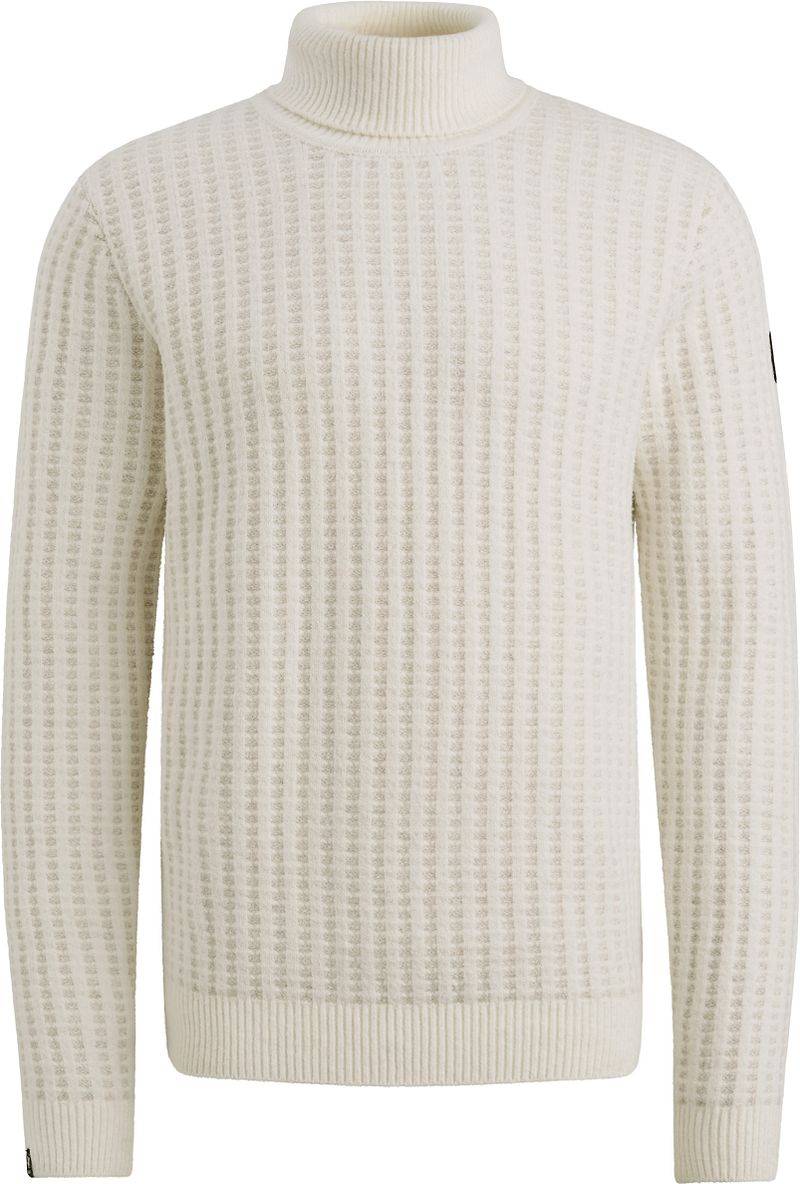Vanguard Rollkragenpullover Struktur Off White - Größe XXL von Vanguard