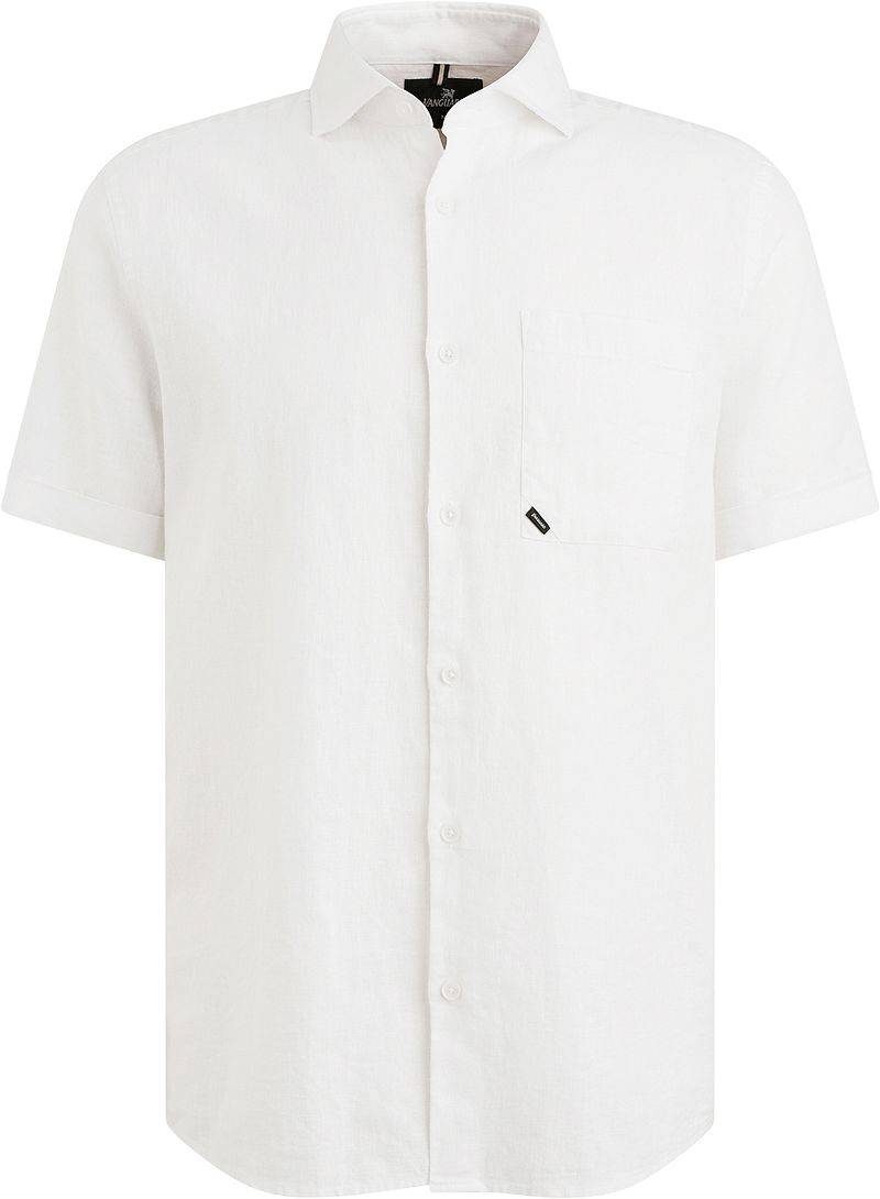 Vanguard Short Sleeve Hemd Leinen Blend Weiß - Größe L von Vanguard