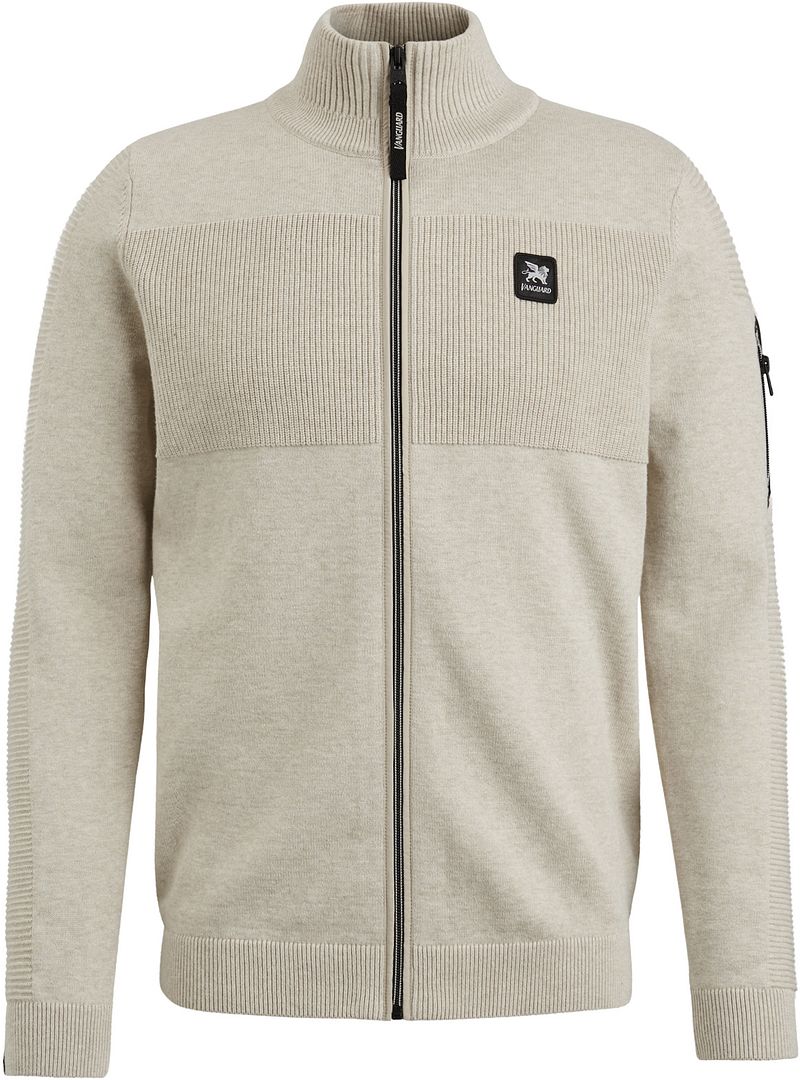 Vanguard Strickjacke Beige Melange - Größe XXL von Vanguard