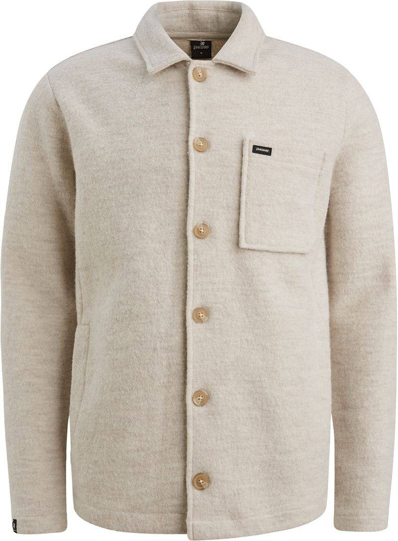 Vanguard Strickjacke Boiled Wool Blend Beige - Größe 3XL von Vanguard