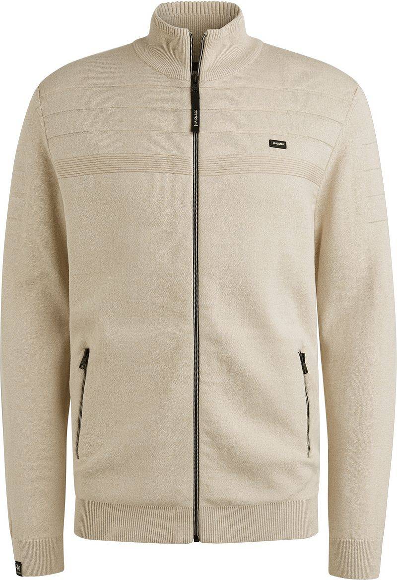 Vanguard Strickjacke Bonded Mouline Ecru - Größe XXL von Vanguard