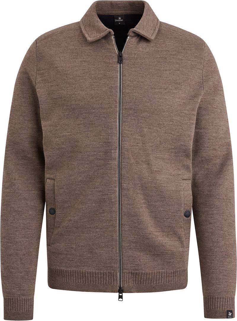 Vanguard Strickjacke Wool Blend Braun - Größe XL von Vanguard