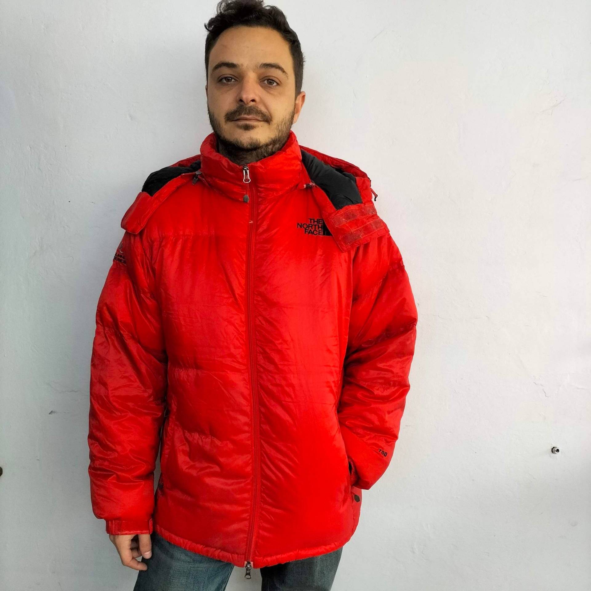 The North Face 700 Gipfel Serie Rot Parka | Größe - Herren L von VanguardBespoke