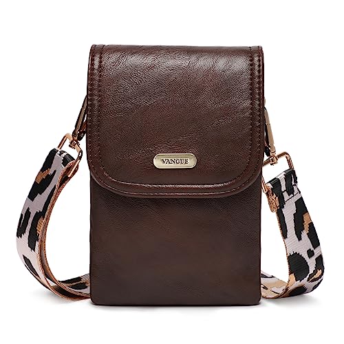 Vangue Handtasche zum Umhängen, Handy Umhängetasche Damen, Crossbody Bag Damen, Handtasche damen umhängetasche mit Breiter Gurt von Vangue