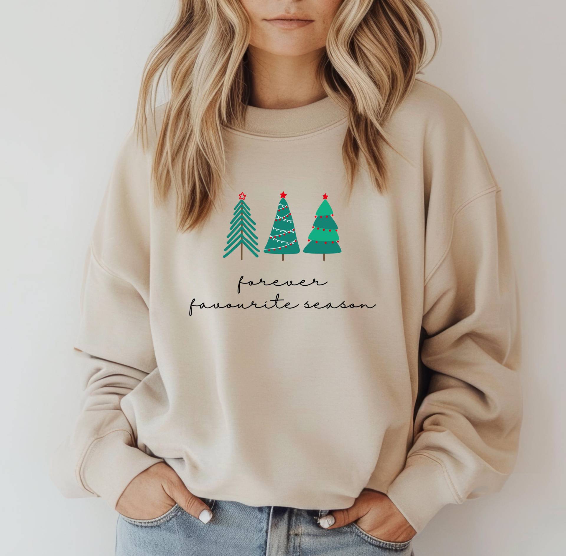 Weihnachten Sweatshirt, Pullover, Für Immer Lieblingssaison, Schöne Pullover Zur Weihnachtszeit, Weihnachtsoutfit, Warmer Sweater von VanisPrintWorld