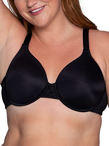 Vanity Fair Damen Full Figure Beauty Rückenglättungs, 4-Wege-Stretchstoff, leicht gefütterte Cups bis H BH, Undurchsichtige, Bügel-Schwarz, 95D von Vanity Fair