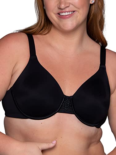 Vanity Fair Damen Beauty Back Smoothing (70E-95H) Minimizer-BH, Durchsichtig, schwarz-Midnight Black, 90D von Vanity Fair