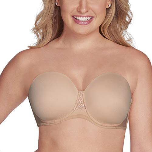 Vanity Fair Damen Beauty Back Strapless Full Underwire Bra 74380 BH, Vollständige Figur-Rose Beige, 75D von Vanity Fair