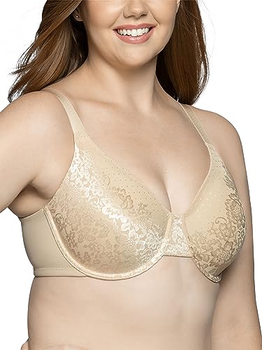 Vanity Fair Damen Beauty Back beugelbeha 76080 Minimizer BH, Neutrale Damast-spitze, 80E EU von Vanity Fair