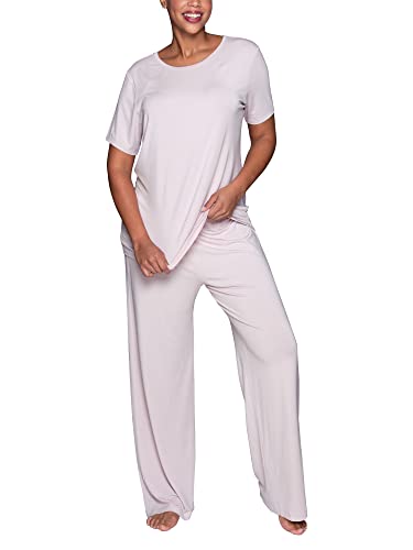 Vanity Fair Damen Beyond Comfort Modal-Pyjama-Set (kurz-und langärmelig) Pyjamaset, Kurzärmlig – Rose Mist, XXL von Vanity Fair