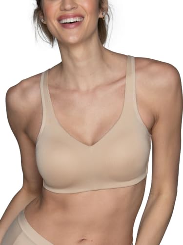 Vanity Fair Damen Beyond Comfort Nahtloser BH, Umwandelbare Gurte – neutral, X-Large von Vanity Fair