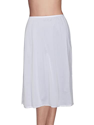 Vanity Fair Damen Antistatisches Nylon Slip für unter Kleidern Halber Schlupf, 71,1 cm Länge, weiß, XL von Vanity Fair