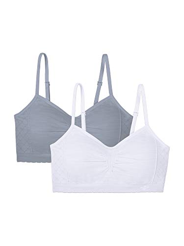 Vanity Fair Damen Dynamic Duo 2 Pack Seamless Bralette 2171941 BH, 2er-Pack-Grau/Weiß, M-XL von Vanity Fair