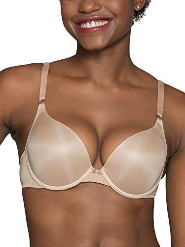 Vanity Fair Damen Ego Boost mehr Größe (+1 Körbchengröße) Push-Up-BH, Undurchsichtige, Bügel-Beige, 80A von Vanity Fair