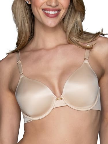 Vanity Fair Damen Full Coverage Beauty Back Smoothing Bra, 4-Wege-stretchstoff, Leicht Gefütterte Körbchen Bis Dd BH, Undurchsichtige, Bügel-Beige, 95D von Vanity Fair