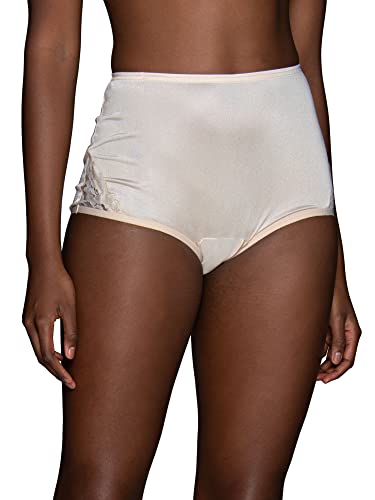 Vanity Fair Damen High Waisted Underwear, Full Coverage Ladies Panties, Perfectly Yours Briefs Slip, Nylon-Spitze – Rehkitz, 7 von Vanity Fair