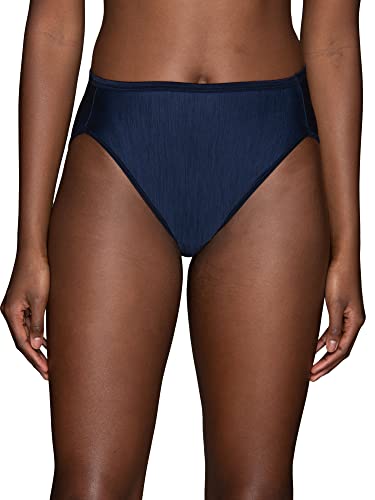 Vanity Fair Damen Illumination Hi Cut Panties (Regular & Plus Size) Slip Gr. 42, Ghost Navy von Vanity Fair