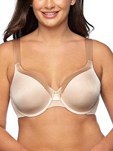 Vanity Fair Damen Illumination Zoned in Support Fullfigure Underwire Bra 76338 BH, Rosa/Beige, 80DD von Vanity Fair