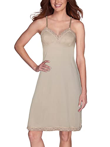 Vanity Fair Damen Rosette Spitze Full Slip 10103 Voller Schlupf, Spitze-56 cm-neutral, X-Large von Vanity Fair