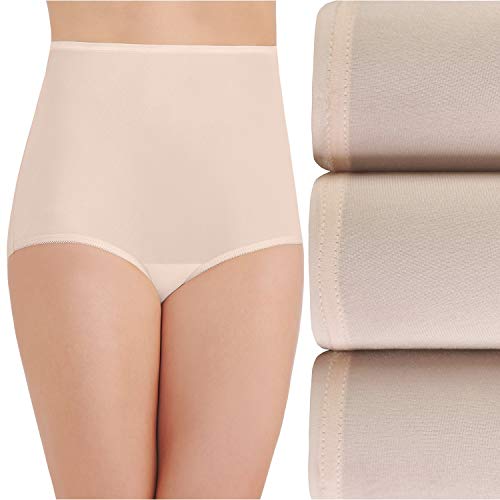 Vanity Fair Damen 3 Pack Perfectly Yours Ravissant Tailored Panty briefs underwear, Beige, 4XL EU von Vanity Fair