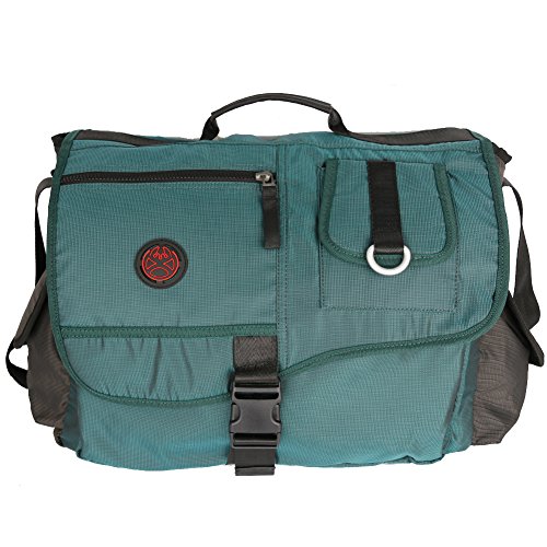 Vanlison Große Messenger Bag Handtasche 35,6 - 38,1 cm (14 - 15 Zoll) Laptoptasche Schultertasche Umhängetasche Aktentasche Arbeitstasche Seeblau von Vanlison