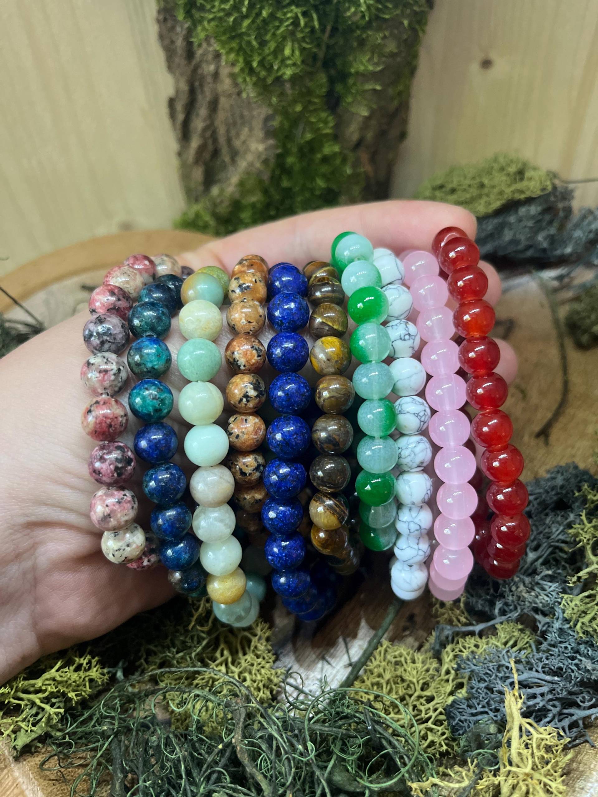 Heilstein Armbänder Vers. Sorten von VanneyMoons