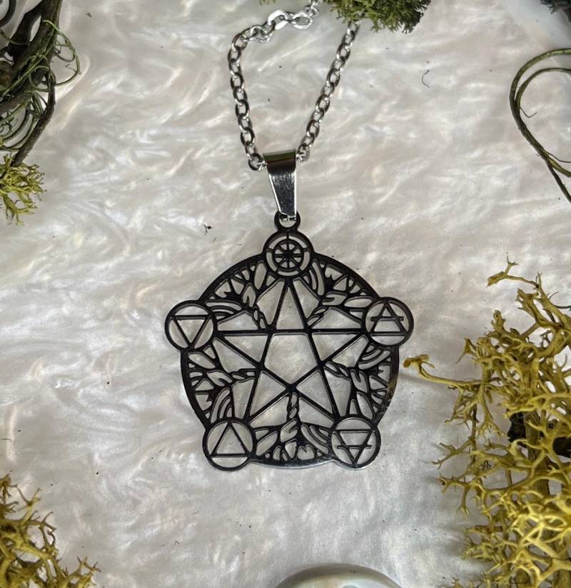 Pentagram/Kette Mond Veredelte Schutz von VanneyMoons