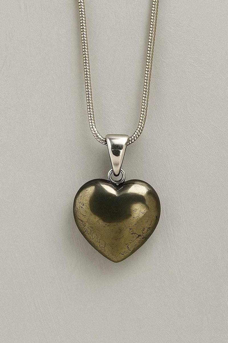 Pyrit Halskette - Herz/Heilsteinkette von VanneyMoons