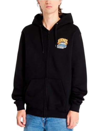 VANS Herrenbekleidung Sweatshirt mit Reißverschluss VN0008H9BLK HOT Rod FZ XL Nero von Vans