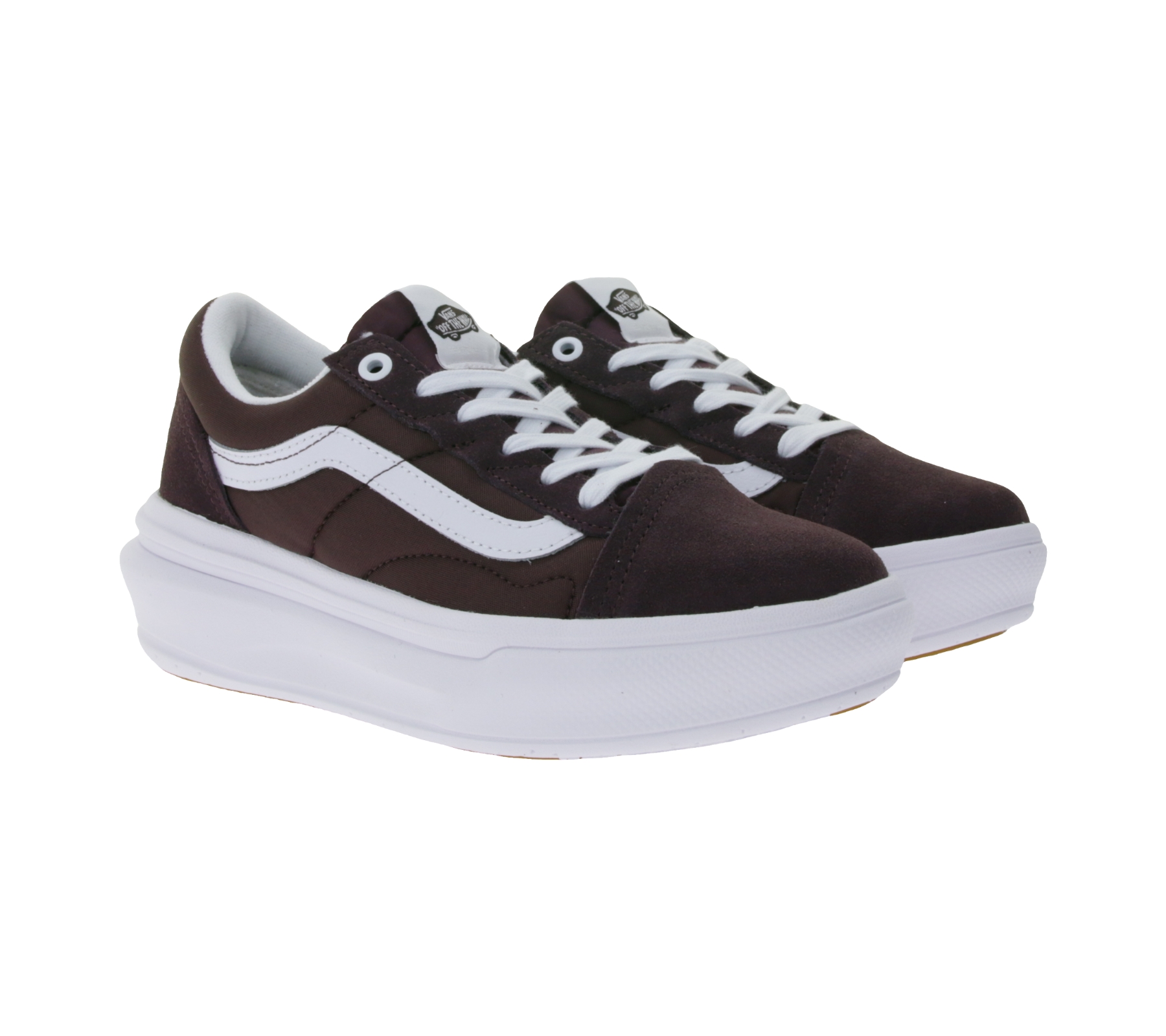 VANS Old School Overt Cc Damen Plateau-Sneaker im Old-School-Look Skater-Schuhe VN0A7Q5EBEF1 Bordeaux-Rot von Vans
