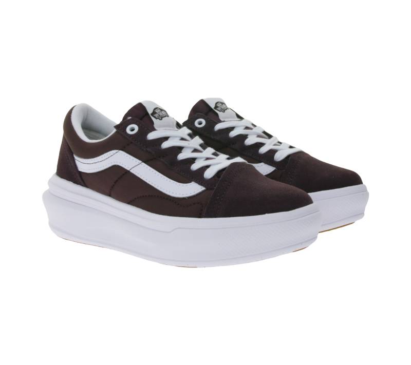 VANS Old School Overt Cc Damen Plateau-Sneaker im Old-School-Look Skater-Schuhe VN0A7Q5EBEF1 Bordeaux-Rot von Vans