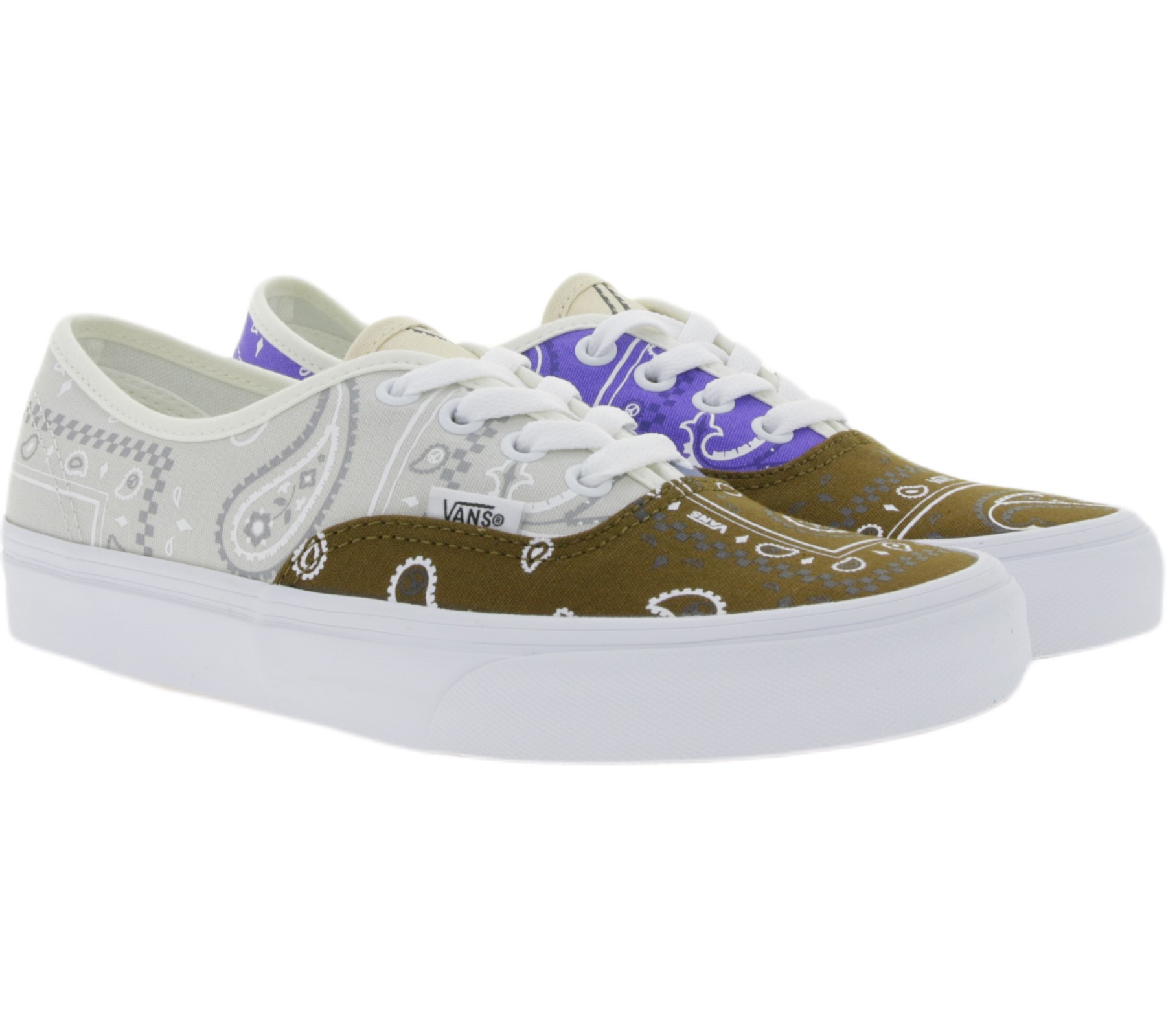 VANS Authentic Damen Sneaker verschiedenfarbige Low Top Schuhe mit Paisley-Muster VN0A5KRDAV01 Mehrfarbig von Vans