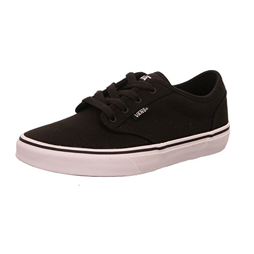 Vans Jungen Atwood Canvas Sneaker, Schwarz Canvas Blk Wht 187, 32 EU von Vans