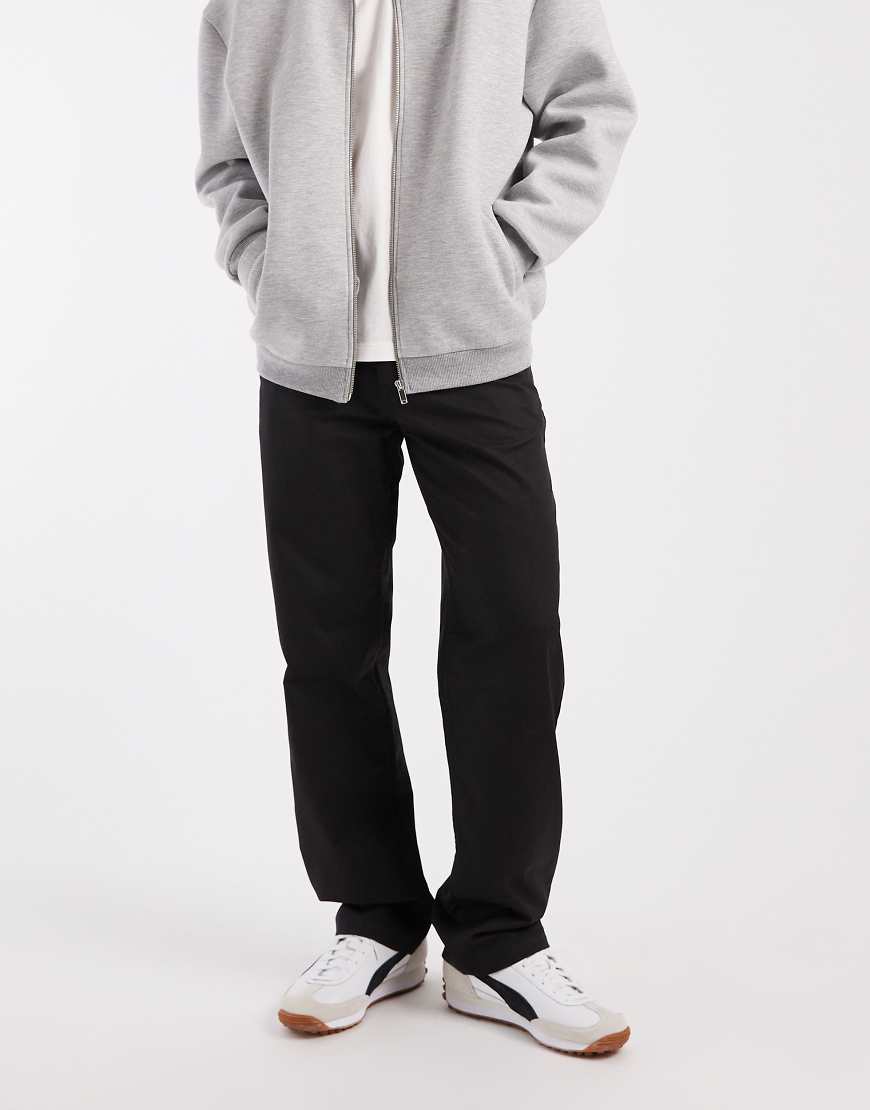 Vans Authentic - Gerade geschnittene Chinohose in Schwarz von Vans