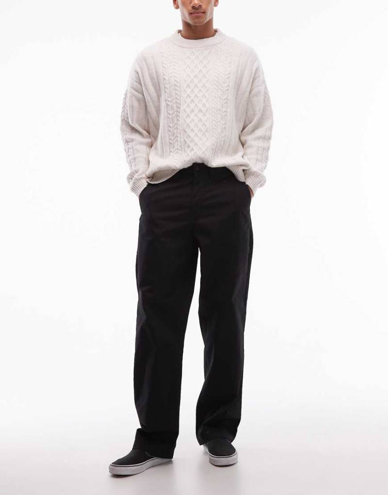 Vans Authentic - Locker geschnittene Chinohose in Schwarz von Vans