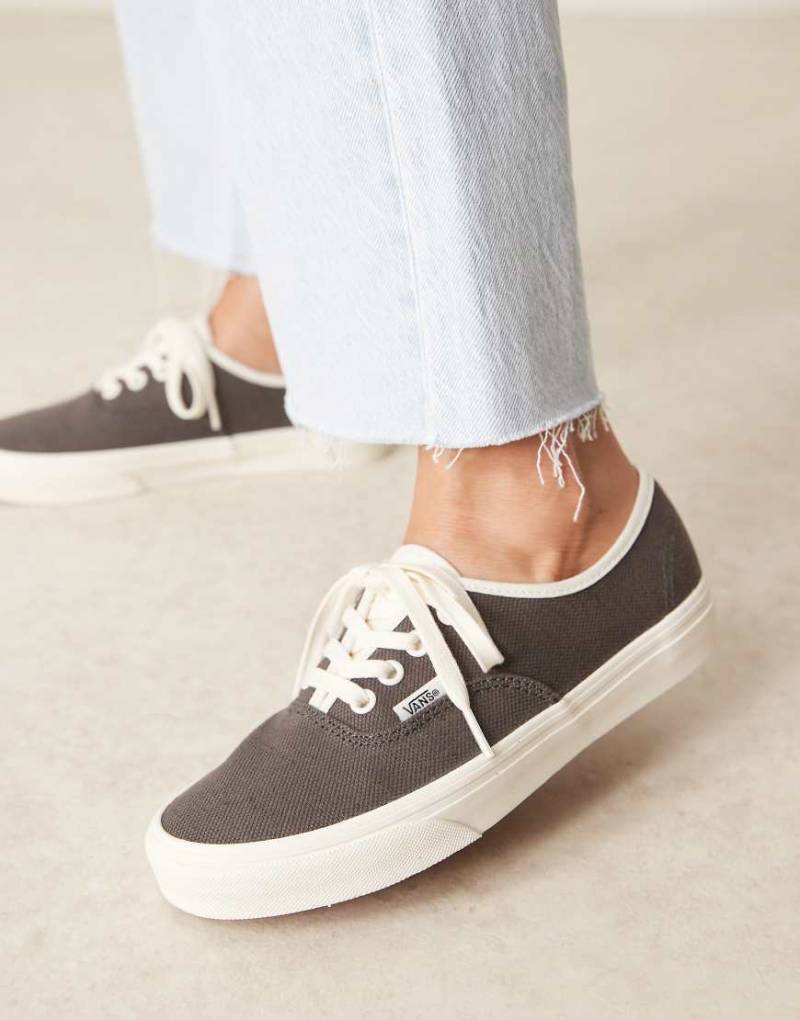 Vans Authentic - Sneaker aus Leinen in Dunkelbraun von Vans