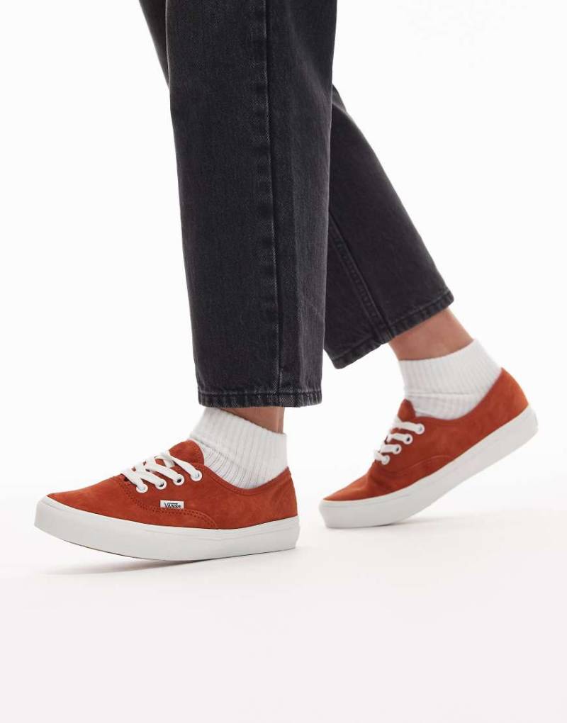 Vans Authentic - Sneaker aus Schweinswildleder in dunklem Orange von Vans