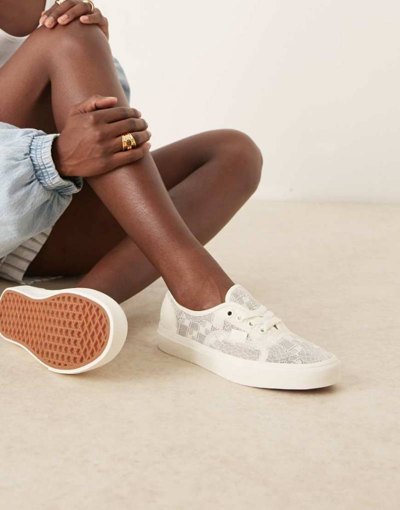 Vans Authentic - Sneaker in Weiß mit Spitze von Vans