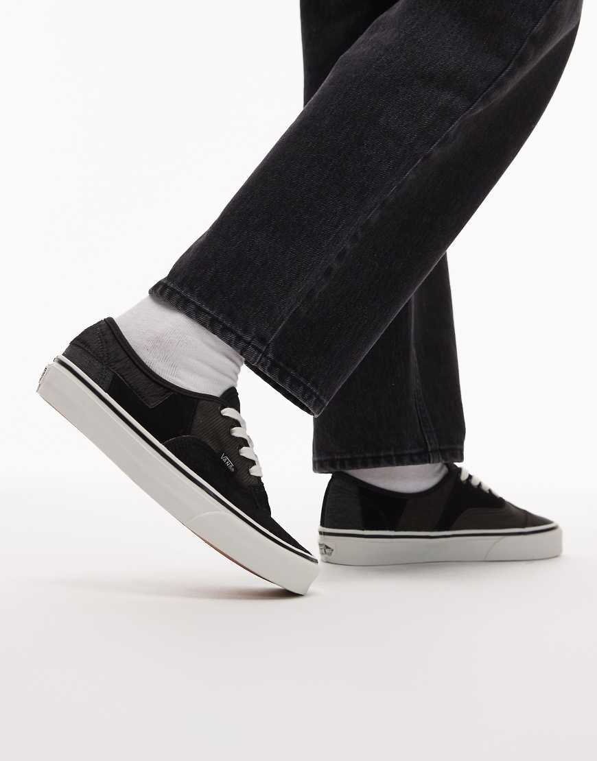 Vans Authentic - Sneaker mit Patchwork-Design in Schwarz und Grau von Vans