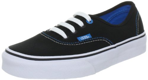 Vans Authentic VQER6B7, Unisex - Erwachsene Klassische Sneakers, Schwarz ((Pop) Black/Methyl Blue), EU 36 (US 4.5) von Vans