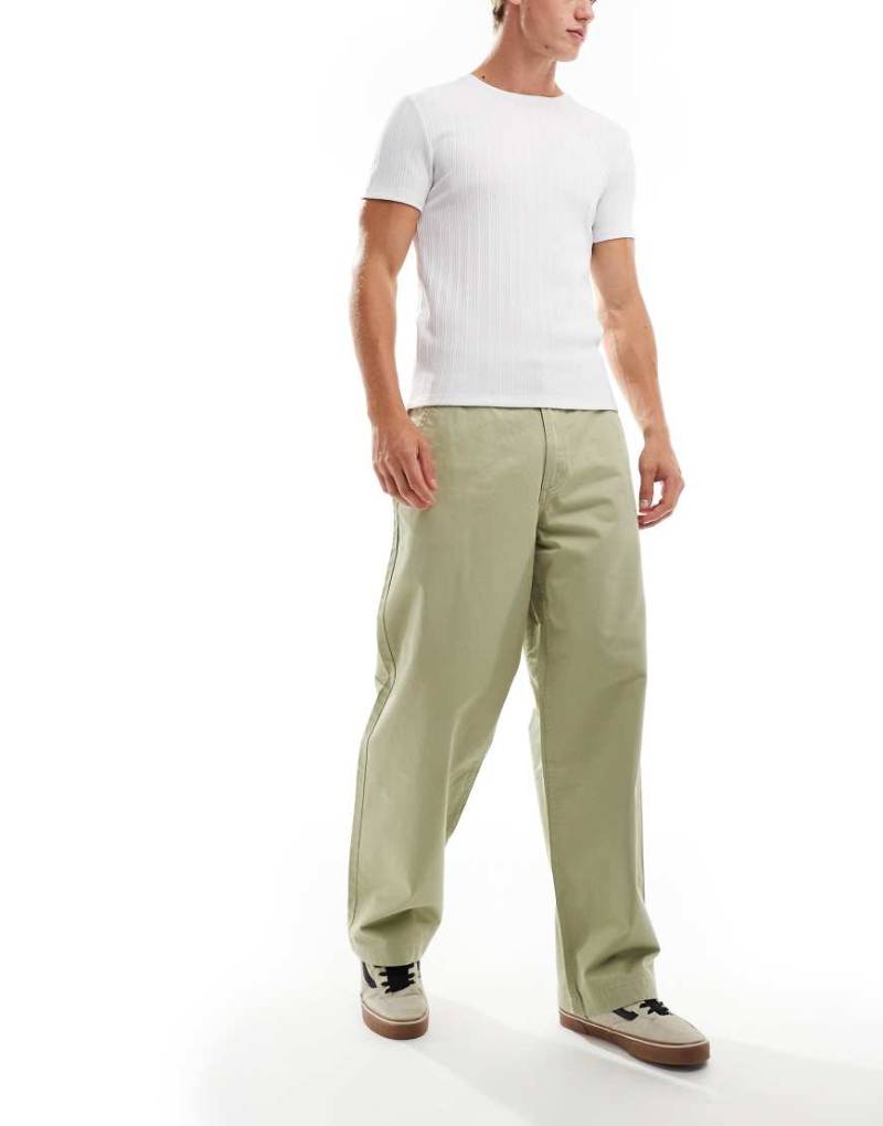 Vans Authentic - Weit geschnittene Chinohose in Hellbraun von Vans