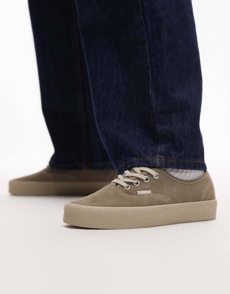 Vans Authentic - Wildleder-Sneaker in Hellgrün mit Kreppsohle von Vans